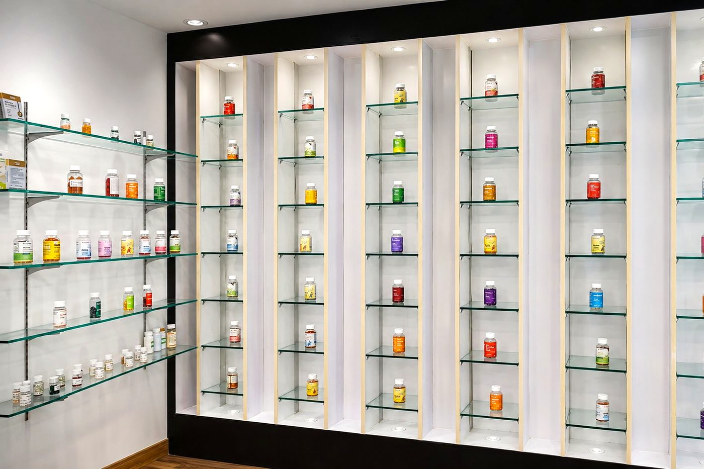 Product sample showroom wall