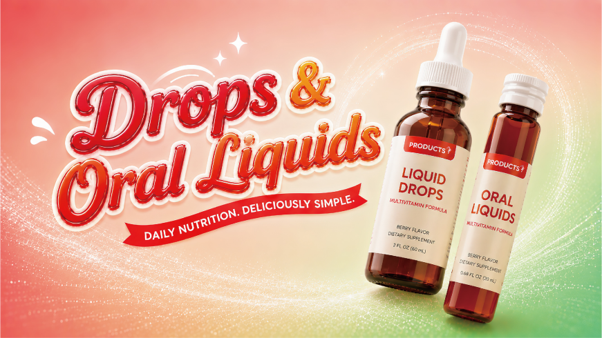 Oral liquids and drops