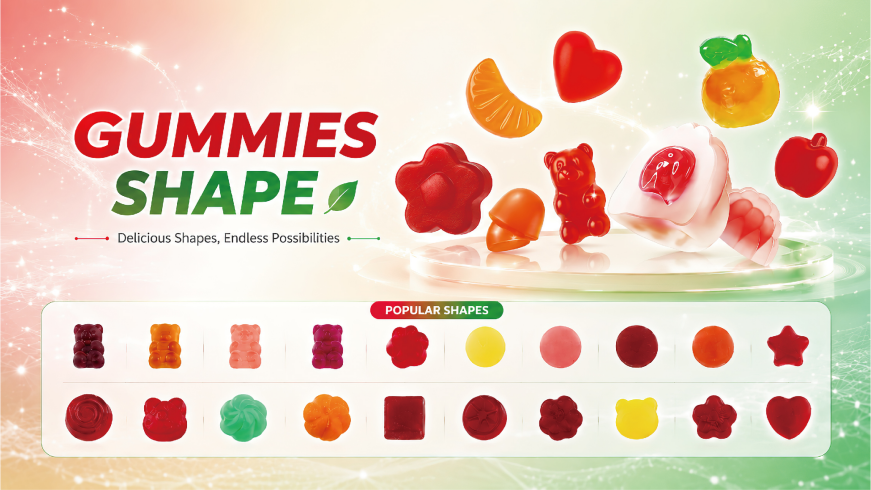 Popular gummy shapes